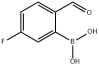 5-Fluoro-2-formylphenylboronic acid Structural