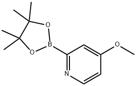 4-Methoxy-2-(4,4,5,5-tetramethyl-1,3,2-dioxaborolan-2-yl)pyridine Structural