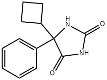 5-CYCLOBUTYL-5-PHENYLHYDANTOIN Structural