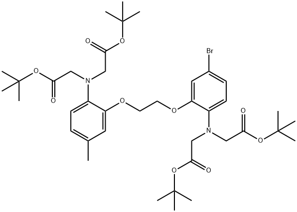 N-[2-[2-[2-[BIS[2-(1,1-DIMETHYLETHOXY)-2-OXOETHYL]AMINO]-5-BROMOPHENOXY]ETHOXY]-4-METHYLPHENYL]-N-[2-(1,1-DIMETHYLETHOXY)-2-OXOETHYL]-GLYCINE TERT-BUTYL ESTER