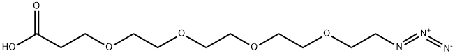 15-Azido-4,7,10,13-tetraoxapentadecanoic acid Structural