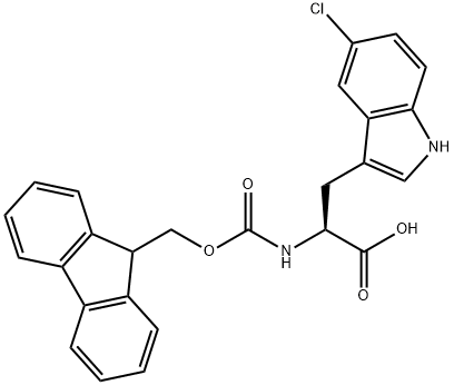 Fmoc-5-chloro-L-tryptophan Structural