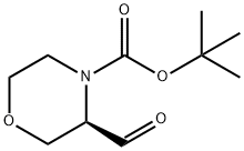 (R)-4-Boc-3-morpholinecarbaldehyde Structural