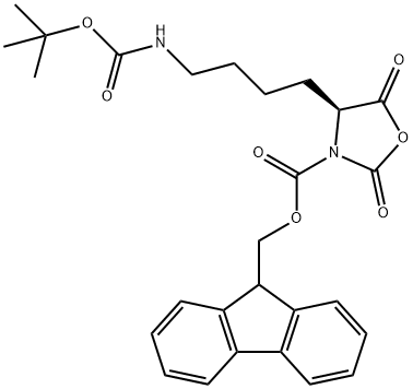 NOMEGA-tert-Butoxycarbonyl-NALPHA-9-fluorenylmethoxycarbonyl-L-lysine NALPH Structural