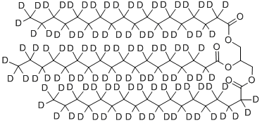 GLYCERYL TRI(OCTADECANOATE-D35) Structural