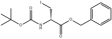 BOC-3-IODO-D-ALANINE BENZYL ESTER Structural