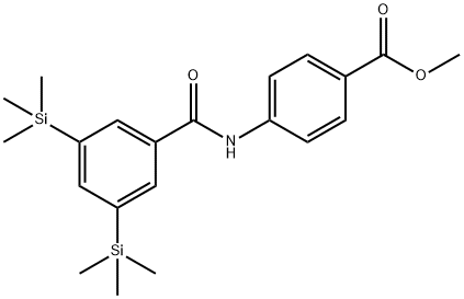 4-(3,5-BIS-TRIMETHYLSILANYL-BENZOYLAMINO)-BENZOIC ACID METHYL ESTER