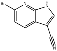 6-broMo-1H-pyrrolo[2,3-b]pyridine-3-carbonitrile Structural