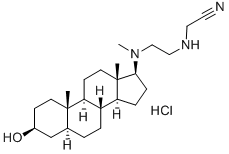 Acetonitrile, ((2-(((3-beta,5-alpha,17-beta)-3-hydroxyandrostan-17-yl) methylamino)ethyl)amino)-, dihydrochloride