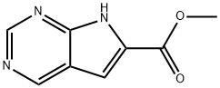 Methyl 7H-pyrrolo[2,3-d]pyrimidine-6-carboxylate Structural
