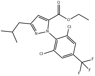 1-[2,6-DICHLORO-4-(FLUOROMETHYL)PHENYL]-3-(2-METHYLPROPYL)-1H-PYRAZOLE-5-CARBOXYLIC ACID ETHYL ESTER