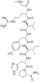 SAR-ARG-VAL-TYR-ILE-HIS-PRO-NH2