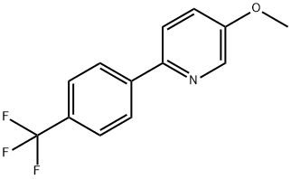 Pyridine, 5-methoxy-2-[4-(trifluoromethyl)phenyl]- Structural