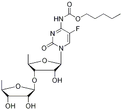 3'-O-(5'-Deoxy-α-D-ribofuranosyl) Capecitabine Structural