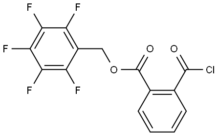 o-(Pentafluorobenzyloxycarbonyl)benzoyl Chloride Structural