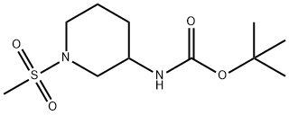 tert-butyl 1-(Methylsulfonyl)piperidin-3-ylcarbaMate Structural