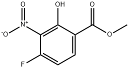 Benzoic acid, 4-fluoro-2-hydroxy-3-nitro-, Methyl ester Structural