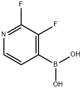 2,3-Difluoropyridine-4-boronic acid Structural