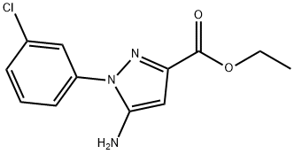 ethyl 5-amino-1-(3-chlorophenyl)-1H-pyrazole-3-carboxylate Structural