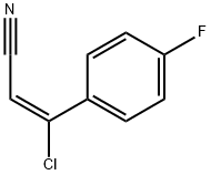 3-CHLORO-3-(4-FLUOROPHENYL)ACRYLONITRILE Structural