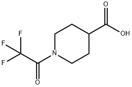 1-(2,2,2-TRIFLUOROACETYL)-4-PIPERIDINECARBOXYLIC ACID Structural