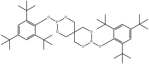 Bis(2,4,6-tri-ter-butyllphenyl)pentaerythritol-di-phosphite Structural