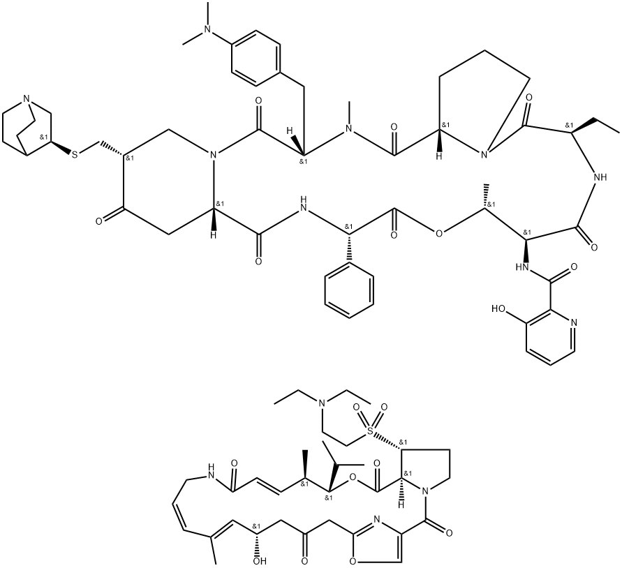 Quinupristin-dalfopristin Structural