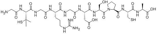 H-GLY-PEN-GLY-ARG-GLY-ASP-SER-PRO-CYS-ALA-OH Structural