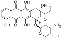 14-chlorocarubicin Structural