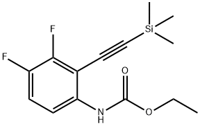 ethyl 3,4-difluoro-2-((triMethylsilyl)ethynyl)phenylcarbaMate Structural