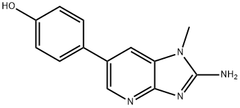 2-amino-1-methyl-6-(4-hydroxyphenyl)imidazo(4,5-b)pyridine Structural