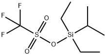 TRIFLUOROMETHANESULFONIC ACID DIETHYLISOPROPYLSILYL ESTER Structural