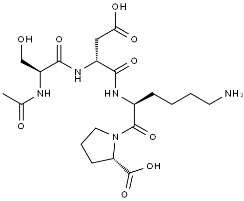 AC-SER-ASP-LYS-PRO-OH Structural