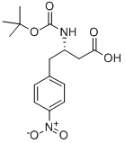 BOC-(S)-3-AMINO-4-(4-NITRO-PHENYL)-BUTYRIC ACID Structural