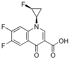 3-Quinolinecarboxylic acid, 6,7-
difluoro-1-(2-fluorocyclopropyl)-1,4-
dihydro-4-oxo-, cis-(+)- (9CI)