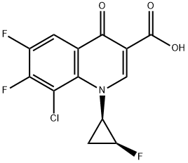 3-Quinolinecarboxylic acid, 8-chloro-6,7-difluoro-1-[(1R,2S)-2-fluorocyclopropyl]-1,4-dihydro-4-oxo-