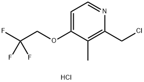 2-Chloromethyl-3-methyl-4-(2,2,2-trifluoroethoxy)pyridine hydrochloride Structural Picture
