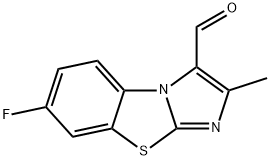 7-FLUORO-2-METHYLIMIDAZO[2,1-B]BENZOTHIAZOLE-3-CARBOXALDEHYDE Structural