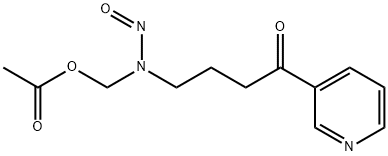 4-(Acetoxymethyl)nitrosamino]-1-(3-pyridyl)-1-butanone Structural