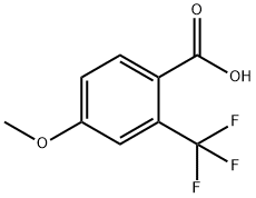 4-METHOXY-2-(TRIFLUOROMETHYL)BENZOIC ACID Structural