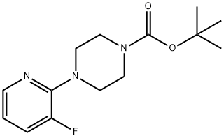 tert-Butyl 4-(3-fluoropyridin-2-yl)piperazine-1-carboxylate Structural