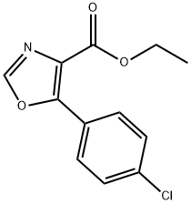 Ethyl 5-(4-chlorophenyl)oxazole-4-carboxylate Structural