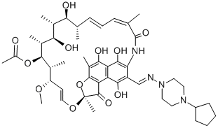 Rifapentine hydrochloride Structural