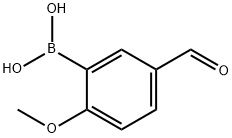 2-Methoxy-5-formylphenylboronic acid Structural