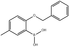 2-(BENZYLOXY)-5-METHYLPHENYLBORONIC ACID Structural