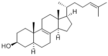 5-alpha-cholesta-8,24-dien-3-beta-ol Structural