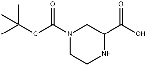 N-4-Boc-2-piperazinecarboxylic acid Structural