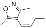 Isoxazole, 4-(1-butenyl)-3,5-dimethyl-, (Z)- (9CI) Structural