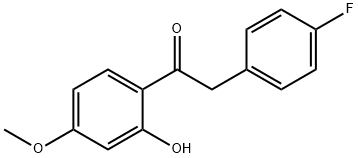 2-(4-Fluorophenyl)-1-(2-hydroxy-4-methoxyphenyl)ethanone Structural