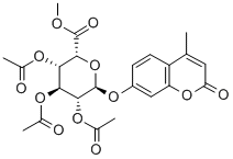 4-Methylumbelliferyl2,3,4-tri-O-acetyl-a-L-idopyranosiduronicacidmethylester Structural